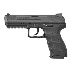 HK 81000118 P30L V1 9mm Luger 4.45 10+1 Black Black Steel Long Slide Black Interchangeable Backstrap Grip