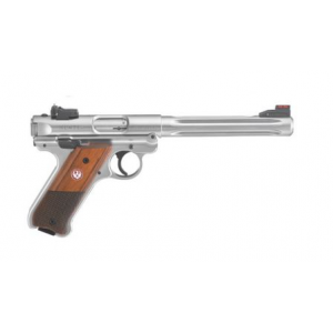 Ruger 40118 Mark IV Hunter 22 LR 6.88 10+1 Satin Stainless Steel Checkered Laminate Grip Fiber Optic Sight