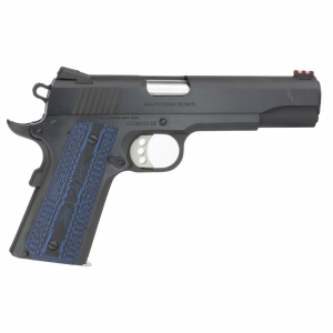 Colt Competition 1911, 45 ACP, 5 Barrel, 8 Round Magazine, Blued Carbon Steel Frame, Blue Grip, Pistol