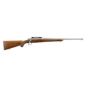 Ruger 57125 Hawkeye Hunter 204 Ruger 5+1 24 American Walnut Satin Stainless Right Hand