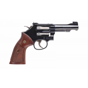 Smith & Wesson Model 48 22MAG 4 6 Round Wood Grip Blued Revolver