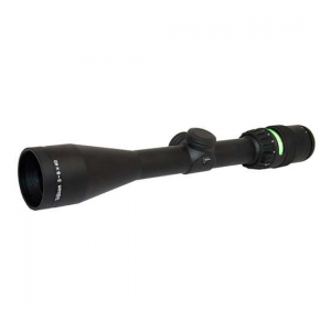 Trijicon 200008 AccuPoint  3-9x 40mm Obj 33.80-11.30 ft @ 100 yds FOV 1 Tube Matte Black Finish Illuminated Green Triangle Post