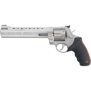 Taurus 2444089 444 Raging Bull 44 Rem Mag 6 Round 8.38 Stainless Stainless Steel Black Rubber Grip