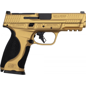 Smith and Wesson M&P9 2.0 Metal, 9mm, 4.25 Barrel, 2- 17rd Magazines, Optics Cut, Gold Cerakote, Pistol