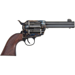 Traditions SAT73002FT 1873 Trump-Fight 45 Long Colt 6 Shot 4.75 Blued Trump w/Engraved Barrel, Fight Engraved Cylinder, Color Case Hardened Steel Frame, Walnut w/Trump Design Grip, Exposed Hammer
