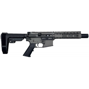 Black Rain Ordnance BRO24102501 Spec15  556 NATO 7 Black Nitride Steel Barrel, Tungsten Gray Cerakote Receiver, Black Stock