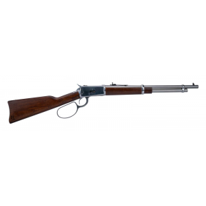 Heritage Mfg H92044161 92 Ranch Hand 44 Mag 8rd 16.50 Black Polished Steel Barrel, Black Polished Alloy Steel Receiver, Fixed Hardwood Stock