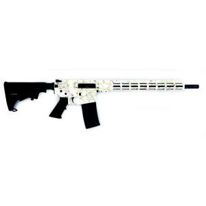 GLFA AR15 Rifle - White (Saved By The Splatter) | .223 Wylde | 16 Heavy Barrel | 15.25 M-LOK Handguard