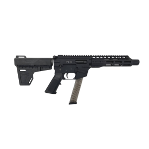 Freedom Ordnance FX9 9mm Luger 825 331 Black Hard Coat Anodized WBrace Tactical Pistol