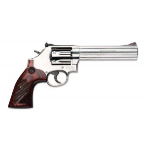 SMITH & Wesson 150712 686 Plus Deluxe Single/double 357 Magnum 6 7 Rd Wood Grip Stainless Steel