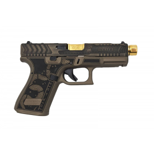 Glock 19 Gen 5 Custom Revolution-Colonial Brown Handgun 9mm Luger 15/rd Magazines (3) 4.02 Threaded Barrel Austria