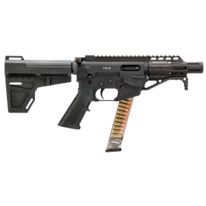 FX9 9mm AR Style 45 Pistol uses Glock style mags