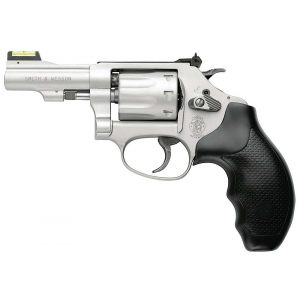 Smith & Wesson 317 Kit Gun with Hiviz Sight, 22 LR, 8 Round, 3 Stainless Steel, Black Polymer Grip, Revolver