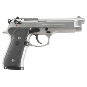 Beretta USA JS92F510CA 92FS Inox *CA Compliant 9mm Luger 4.90 10+1 Satin Stainless Steel Slide Black Stippled Texture Polymer Grip