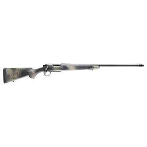 BERGARA B-14 Ridge Wilderness 6.5 Prc 2+1 24 Threaded Woodland Camo W/soft Touch Fixed American Style Synthetic Stock Gray Cerakote Rifle