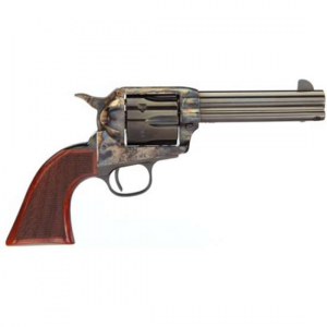Taylors and Company 4201DE Runnin Iron Deluxe 45 Colt (LC) 6 Round 3.50 Blued Case Hardened Walnut Grip (Taylor Tuned)