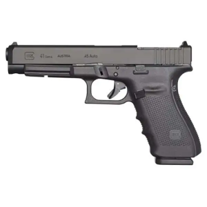 Glock UG4130101MOS G41 Gen4 MOS 45 ACP 531 101 Black Steel Slide Black Interchangeable Backstrap Grip Adj Sights