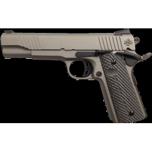 ROCK Island 56419 Standard Full Size Standard *ca Compliant 45 Acp 5 8+1 Gun Metal Grey Cerakote Black G10 Grip Fixed Sights