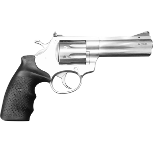 Rock Island 22 Mag 8rd 4 Stainless Steel Black Rubber Grip Revolver