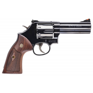 Smith & Wesson 150909 586 Classic Single/Double 357 Magnum 4 6 rd Wood Grip Blued