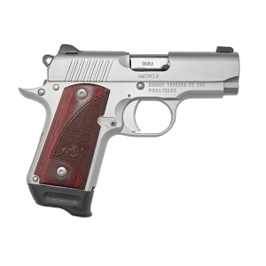 KIMBER Micro 9 Stainless Rosewood Rtc, 9mm, 3.15 Barrel, 2- 7rd Magazines, Pistol
