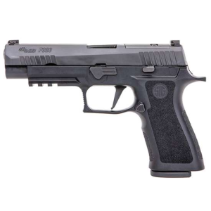 P320, 9mm, 4.7in, X-series, Blk, Striker, X-ray 3, Mod Poly X Grip, (2) 10rd Steel Mag, Optic Plate Cover, Rail