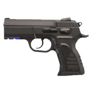 Tanfoglio IFG TF-COMPACTF-10 Force Compact F 10mm Auto Caliber with 3.62 Barrel, 11+1 Capacity, Overall Black Finish, Picatinny Rail Frame, Serrated Steel Slide & Rubber Grip
