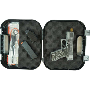 GLOCK 43X FS 9MM W/FRONT RAILS-LIBERTY OR DEATH-Gold Barrel