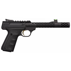Browning Buck Mark Plus Vision/Round Suppressor Ready .22LR 5.9 10+1 Matte Black Gold Plated Trigger Pistol