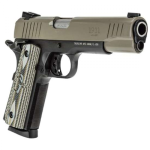 Taurus 1191101SVZ 1911  45 ACP 5 8+1 Black Sand Cerakote Slide Black VZ G10 Grip