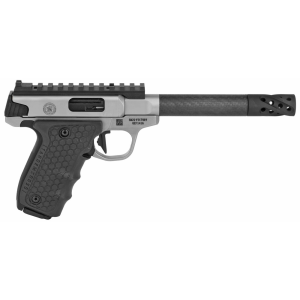 Smith  Wesson Performance Center SW22 Victory Target 22 LR 6 10 Round Carbon Fiber Barrel with Muzzle Brake Stainless Steel Black Polymer Grip Pistol