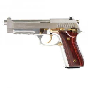 TAURUS PT-92 9MM SS/GOLD WOOD 17
