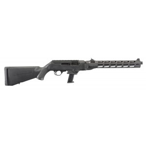 Ruger 19115 PC Carbine  9mm Luger 16.12 17+1 Black Hard Coat Anodized Threaded Fluted M-LOK