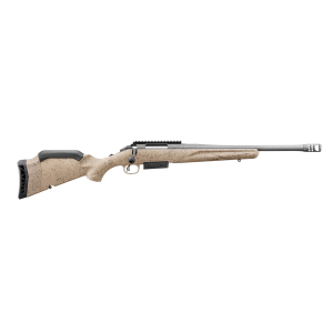 Ruger American Rifle Generation II Ranch 450 Bushmaster 16.4 3+1 FDE Splatter Gen II Bolt Action Rifle