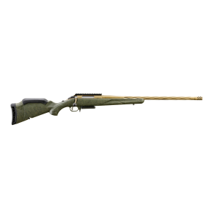 Ruger American Rifle Generation II Predator 7mm-08 Rem 22 3+1 Burnt Bronze Cerakote Spiral Barrel, Splatter Green Stock Rifle