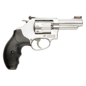 Smith & Wesson 162634 63 J Frame 22 LR 8 Round 3 Stainless Steel Black Polymer  Hi-Viz Fiber Optic Red Front Sight Adjustable Rear
