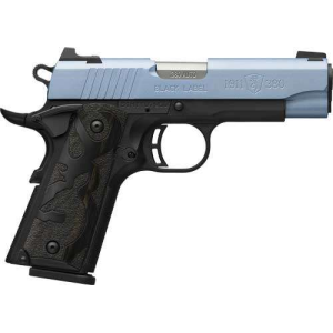 BROWNING 1911-380 BLACK LABEL .380ACP 3.58FS 8RD POLARBLUE*