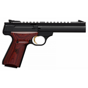 Browning Buck Mark Field Target 22 LR 5.5 10 Round Black Aluminum Alloy Laminate Cocobolo Grip Pistol