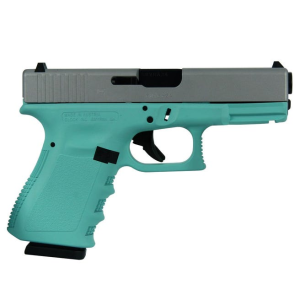 GLOCK G19 GEN3 COMPACT 9MM 4 215RD AUSTRIA TIFFANY FRAME CRUSHED SILVER SLIDE PISTOL