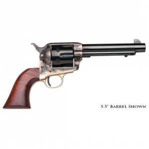 Taylors and Company 450DE 1873 Ranch Hand Deluxe 45 Colt (LC) 6 Round 4.75 Blued Case Hardened Walnut Navy Sized Grip (Taylor Tuned)