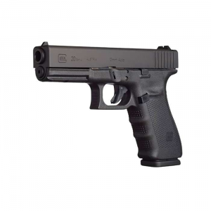 Glock UG2050203 G20 Gen4 10mm Auto 4.61 Barrel 15+1, Black Frame & Slide, Modular Backstrap, Reversible Mag. Catch, Safe Action Trigger (US Made)