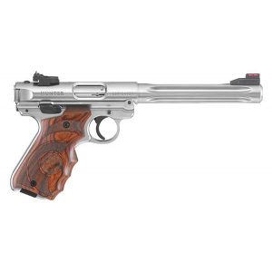 Ruger 40160 Mark IV Hunter 22 LR SAO 6.88 10+1 Laminate Wood Grip Satin Stainless Frame & Slide