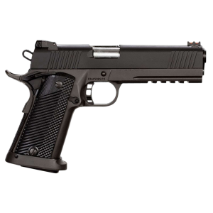 Rock Island Tac Ultra FS High Capacity 45 ACP 5 141 Black Parkerized Black G10 Grip Pistol
