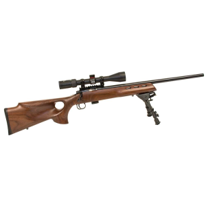Crickett KSA20030 722 Varmint Package 22 LR 7+1 20 Walnut Fixed Thumbhole Stock Blued Right Hand