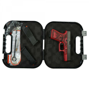 GLOCK G19 GEN5 9MM FXD W/FRONT SERRATIONS 15RD-Georgia Red