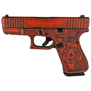 GLOCK G19 GEN5 9MM FXD W/FRONT SERRATIONS 15RD-Texas Orange