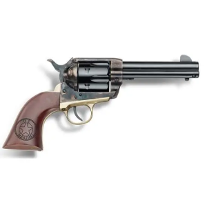 EMF Us Marshal 357 Mag Sa Hgr 4 3/4\ Casehardened Blue Brass B/st/g Lsr Eng Grip Walnut