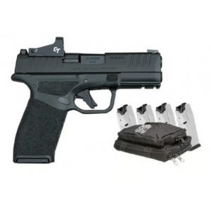 SPRINGFIELD ARMORY HELLCAT PRO OSP 9MM 17+1 BLACK GEAR UP w/ 5 TOTAL MAGS, BAG, & RED DOT