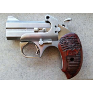 Bond Arms BAPA Patriot45 Colt LC410 Gauge 2 Round 3 Stainless Steel Rosewood Grip