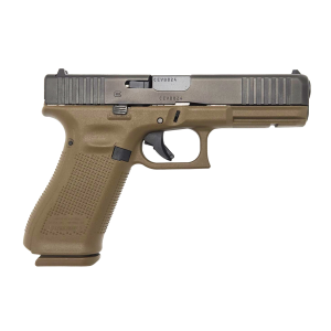 Glock 17 Gen 5 9mm 449 Barrel 3 17rd Magazines Black  FDE Pistol